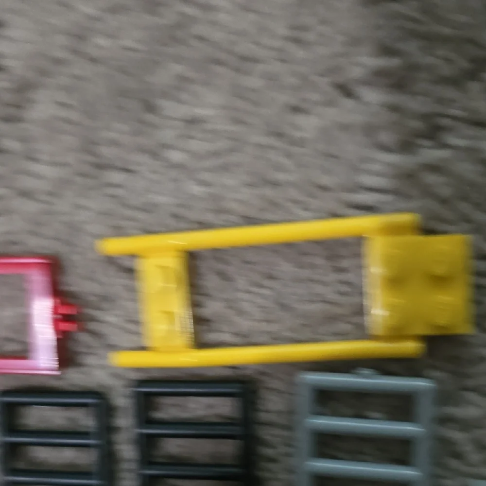 LEGO Set: Vintage Ladder, Hitching, & Fence Building Block Accessories